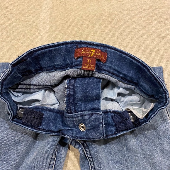 7 For All ManKind Boy Marble Blue Short/ Shirt set - Picture 6 of 11